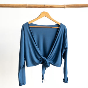 Ballet Wrap Top in Bamboo by KOBOMO