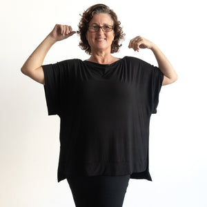 Bamboo Boxy Top by KOBOMO