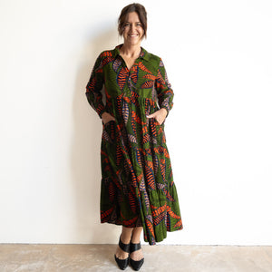Cotton Corduroy Midi Dress by Orientique Australia - Reckless - 31026