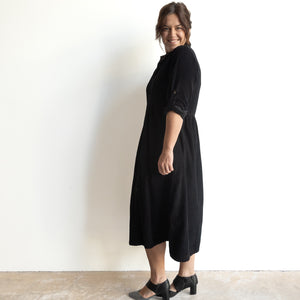Cotton Corduroy Shirt Dress by Orientique Australia - 20070