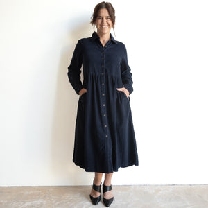 Cotton Corduroy Shirt Dress by Orientique Australia - 20070