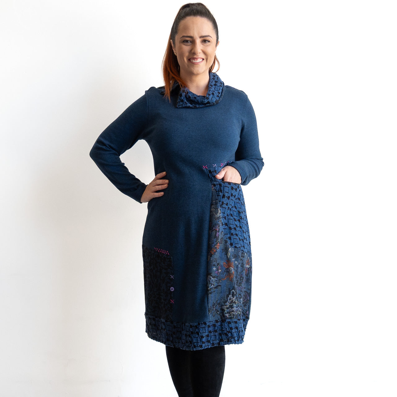 Jersey Sweater Dress by Orientique - Tabriz