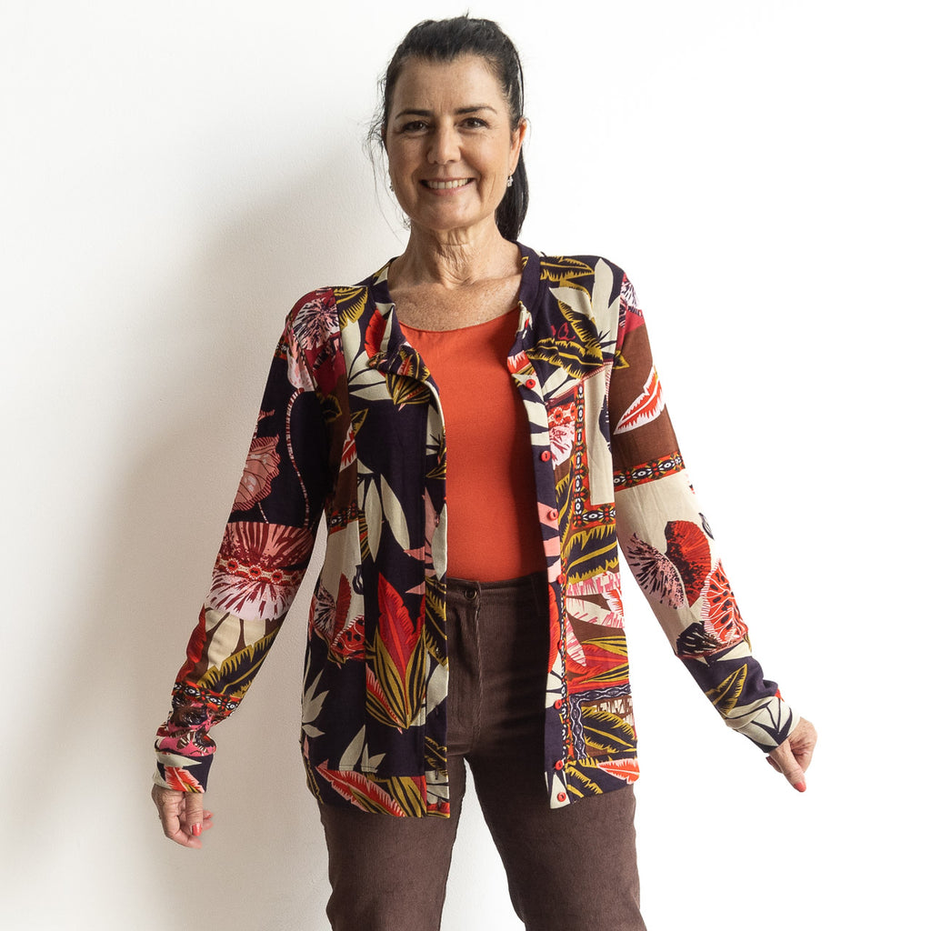 Jersey Cardigan by Orientique Australia - Chandalier - 62709