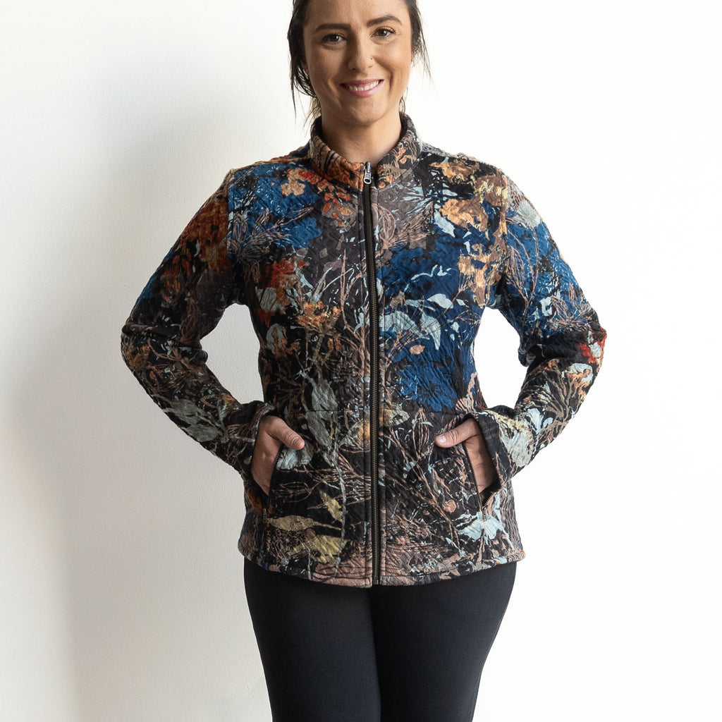 Jersey Matelasse Reversible Cardi-Coat by Orientique Australia - 23015