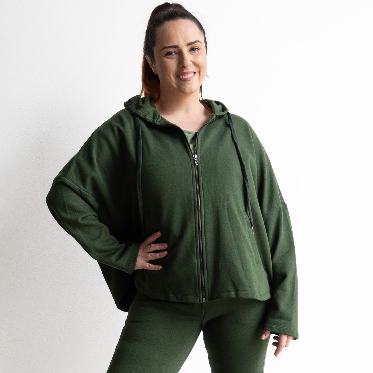 Lux Leisure Oversize Zip Hoodie by Orientique Australia - 52714
