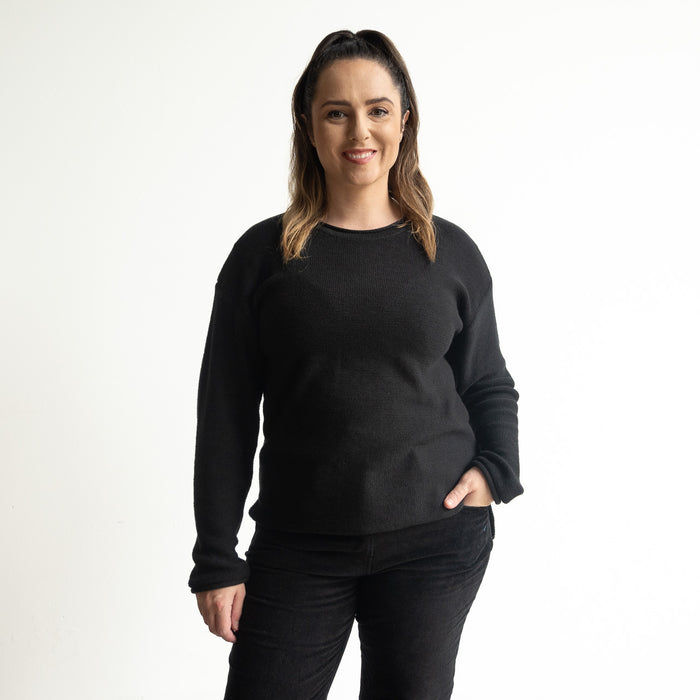 Organic Cotton Knit Jumper by Orientique Australia - 1300