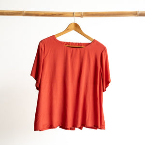 Shantung Short Sleeve Blouse by Escape - 32381