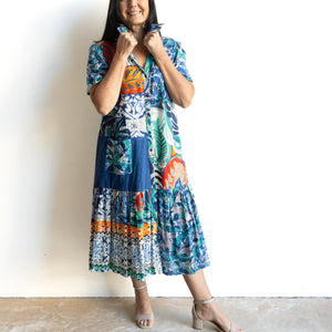 Short Sleeve Shirt Dress by Orientique Australia - Cayman - 30041