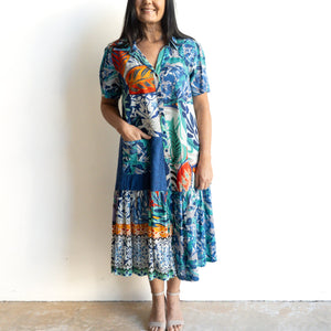 Short Sleeve Shirt Dress by Orientique Australia - Cayman - 30041