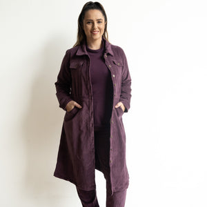 Stretch Corduroy Button Dress by Orientique Australia - 20071