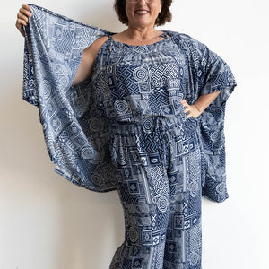 Zen Kimono Wrap - Geometric
