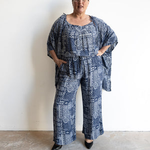 Zen Kimono Wrap - Geometric