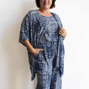 Zen Kimono Wrap - Geometric