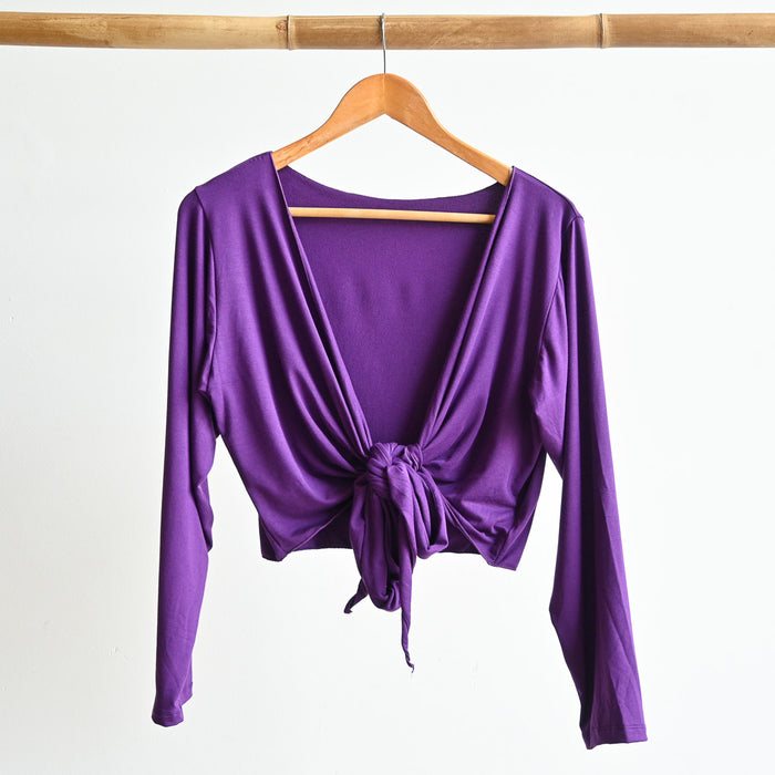 Ballet Wrap Top in Bamboo by KOBOMO