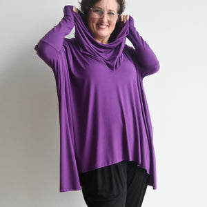 The Glider Poncho Tee in Bamboo -  KOBOMO