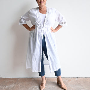 Beachcomber Cotton Lace Robe -  KOBOMO