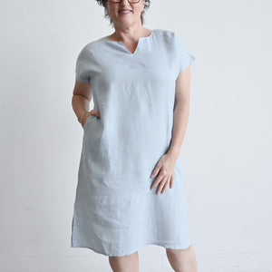 Kobomo Linen Sari Tunic Dress - Chambray BlueKOBOMO Women's Dresses