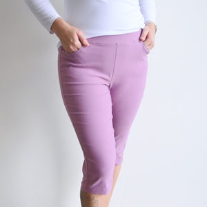 Short Capri Pant - Double Stretch - CardamomPink1820 KOBOMO