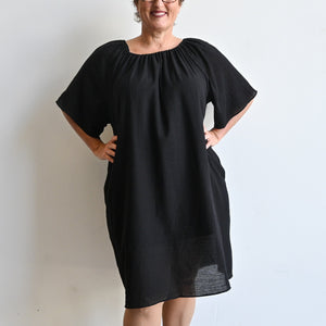 Why Not Smock Dress - 10-12Black KOBOMO