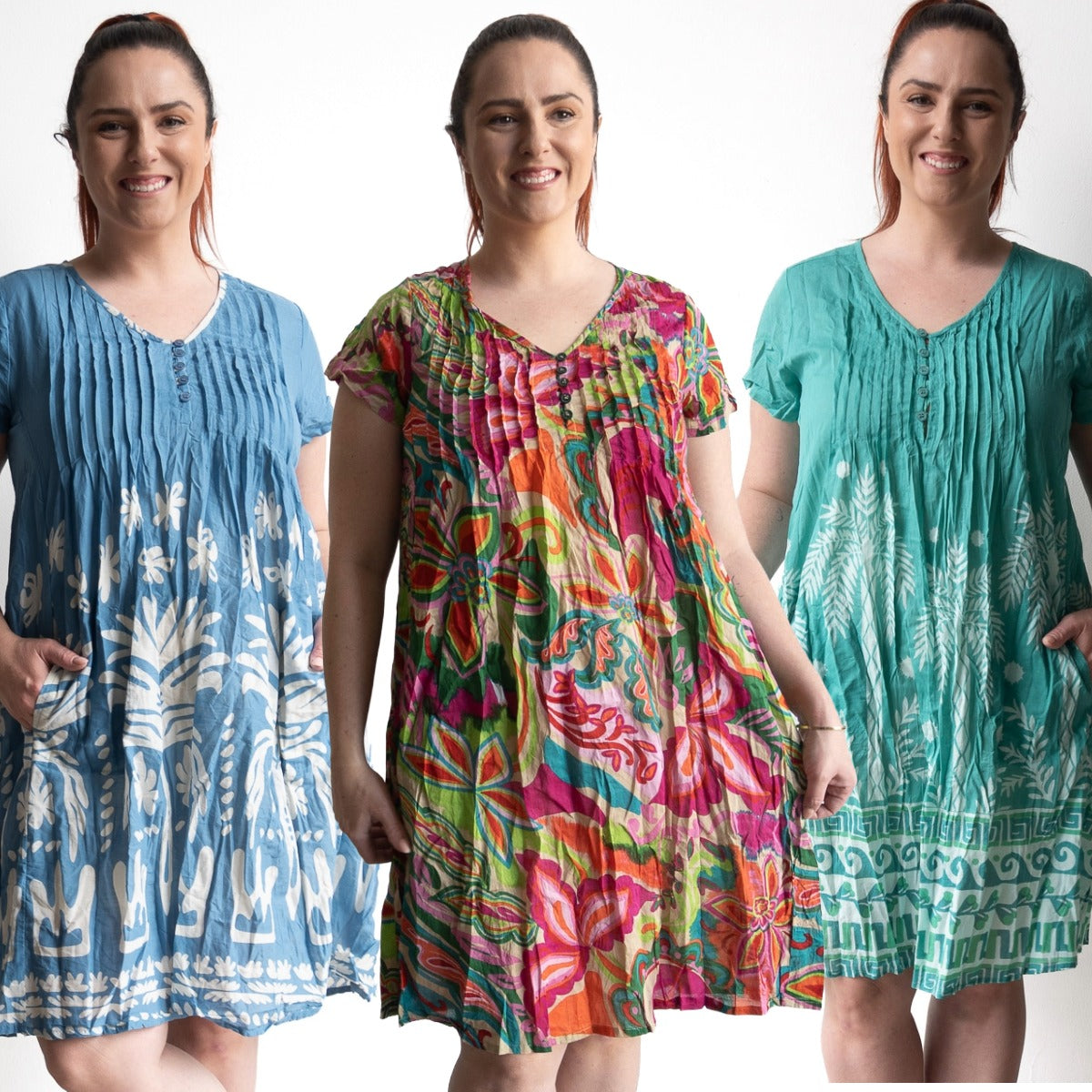 One Summer Easy Fit Cotton Twist Dress
