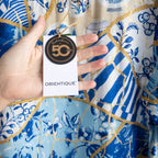 Pleat Button-through Tunic Blouse - 50 Years Oriental - 32518