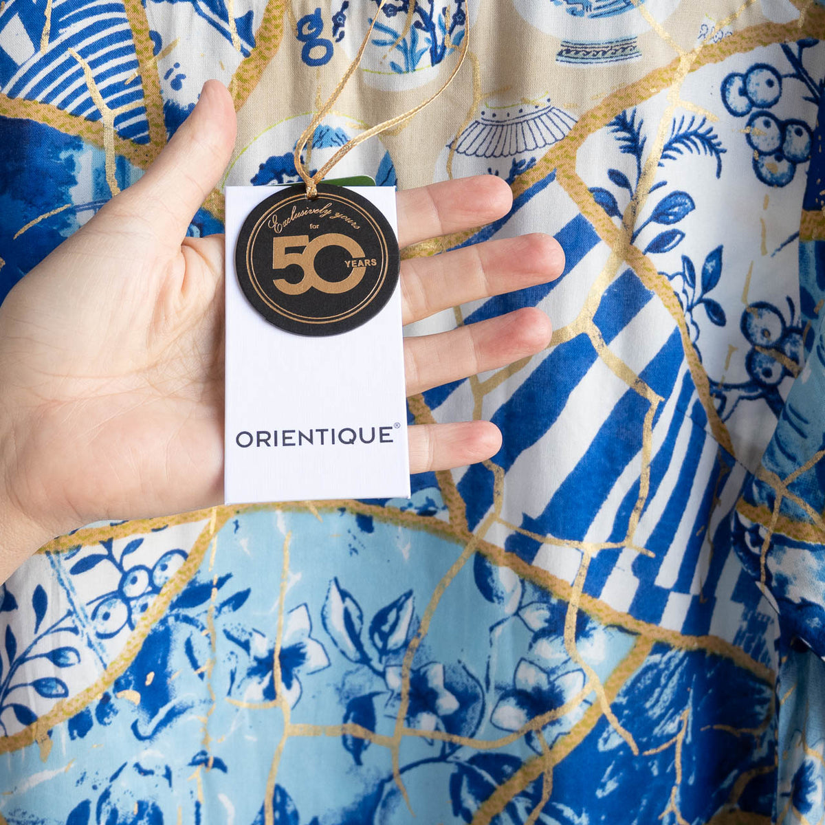 Pleat Button-through Tunic Blouse - 50 Years Oriental - 32518