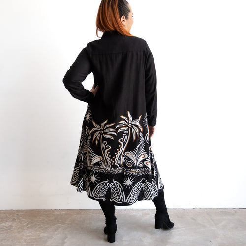 A-line Shirt Dress by Orientique Australia - Indus - 40245