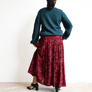 Corduroy Layer Maxi Skirt by Orientique Australia - Aida - 2567