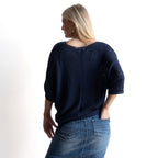 Airy Knit Batwing Top - 1405