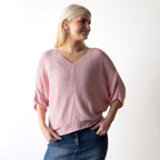 Airy Knit Batwing Top - 1405