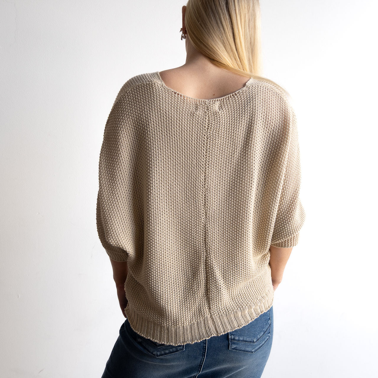 Airy Knit Batwing Top - 1405