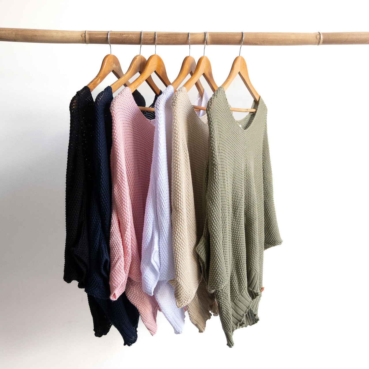 Airy Knit Batwing Top - 1405