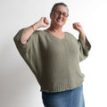 Airy Knit Batwing Top - 1405