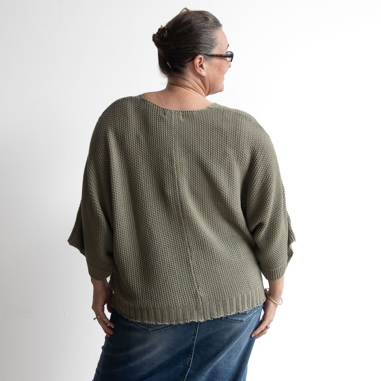 Airy Knit Batwing Top - 1405