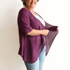Any-Which-Way Cotton Cardigan Top