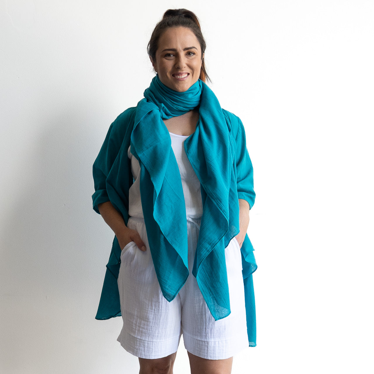 Soft As A Cloud Cotton Scarf Wrap - KOBOMO
