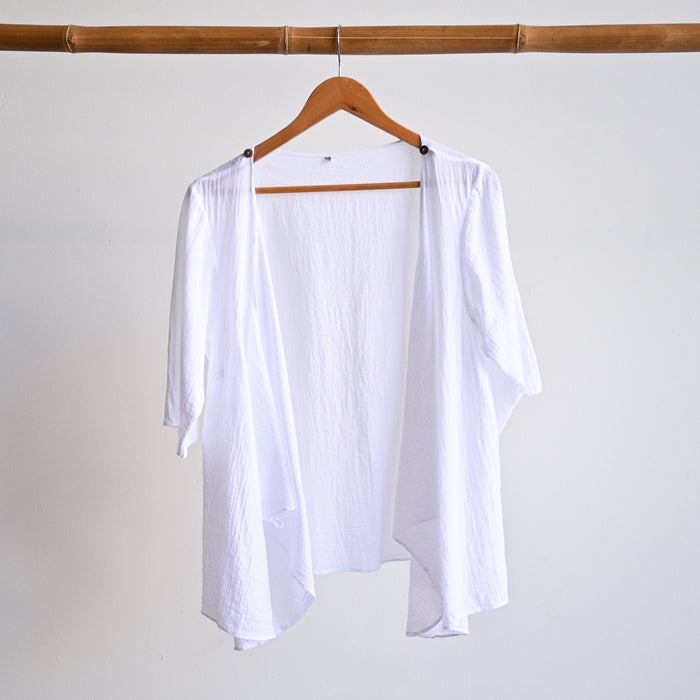 Any-Which-Way Cotton Cardigan Top