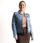 Applique Denim Jacket - Nanjing - 62838