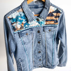 Applique Denim Jacket - Nanjing - 62838