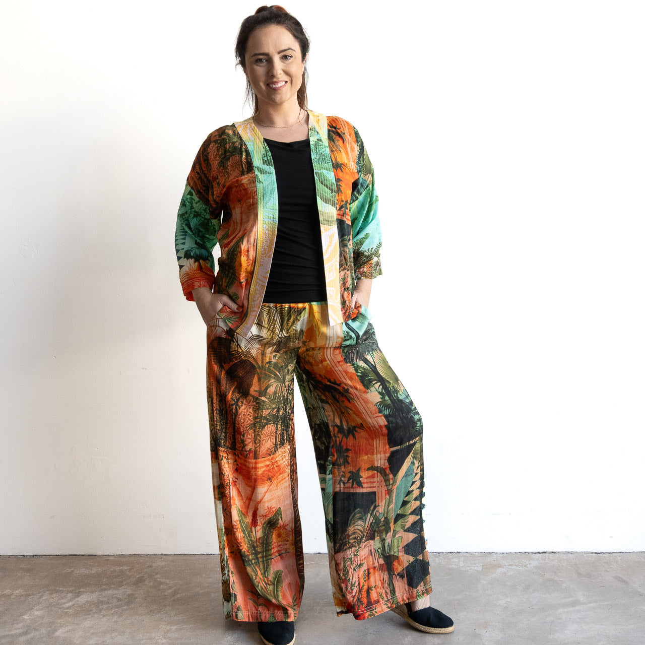 Resort Lounge Pant by Orientique Australia - Vintage Tropical - 76073