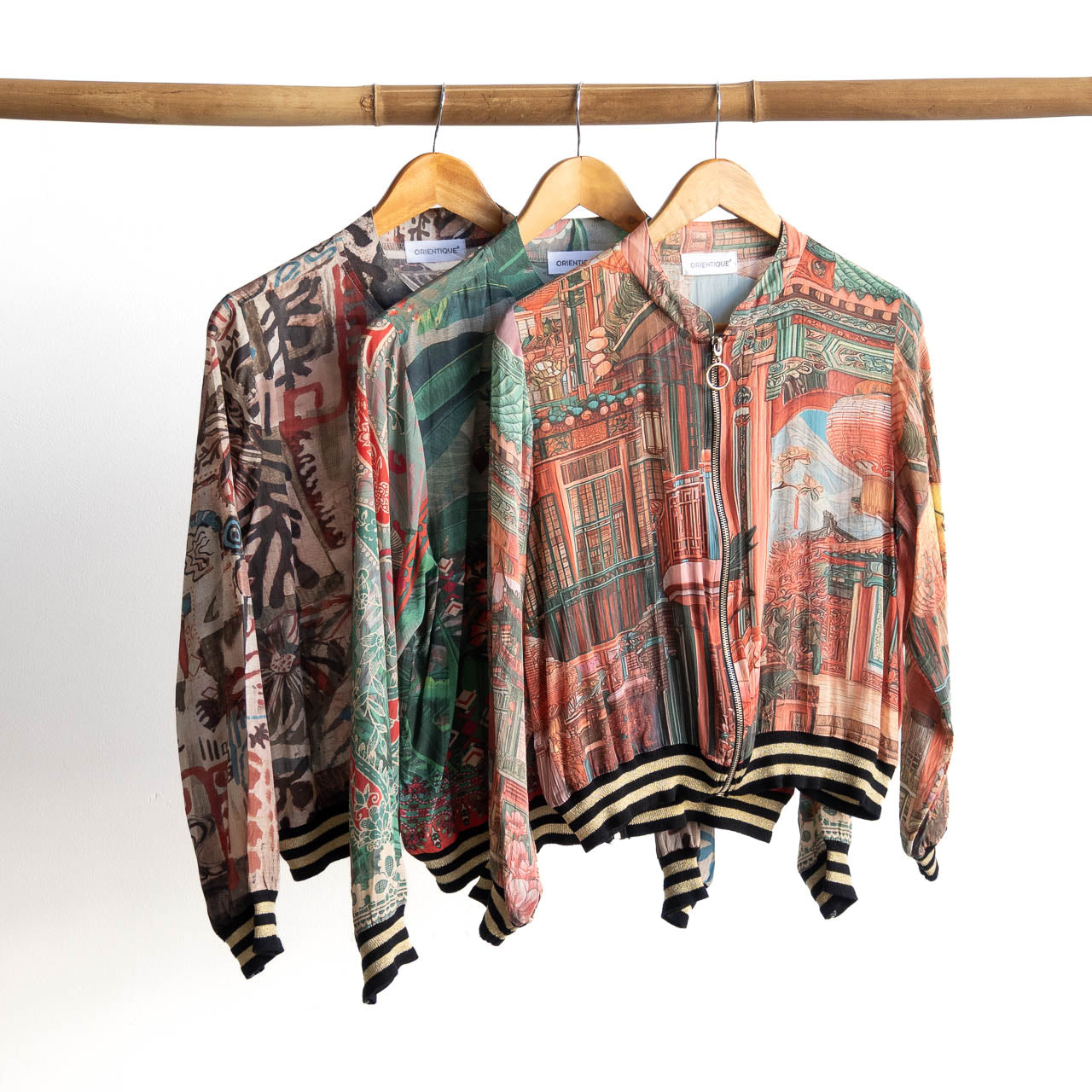 Atelier Crepe Bomber Jacket - Flamengo - 82005