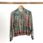 Atelier Crepe Bomber Jacket - Flamengo - 82005