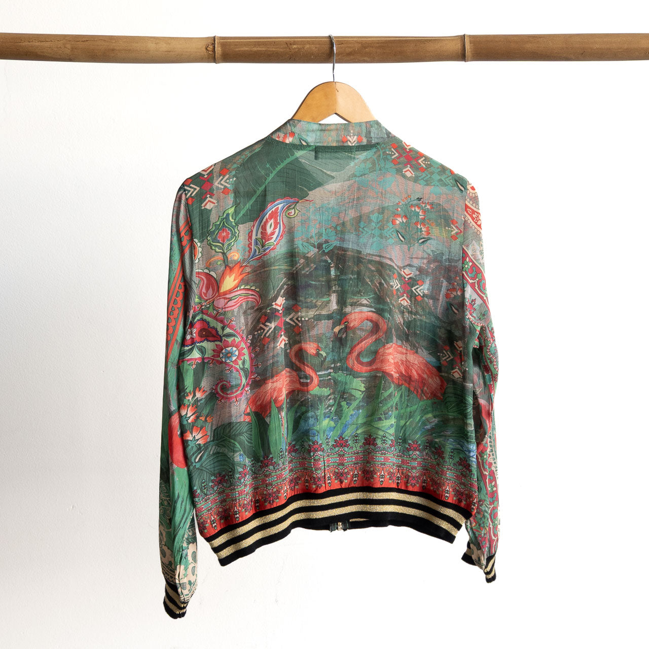 Atelier Crepe Bomber Jacket - Flamengo - 82005