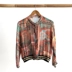 Atelier Crepe Bomber Jacket - Oriental Dreams - 82005