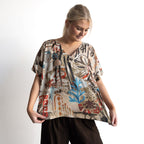 Atelier Kaftan Top - Abstract Art - 72582A