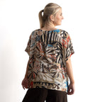 Atelier Kaftan Top - Abstract Art - 72582A