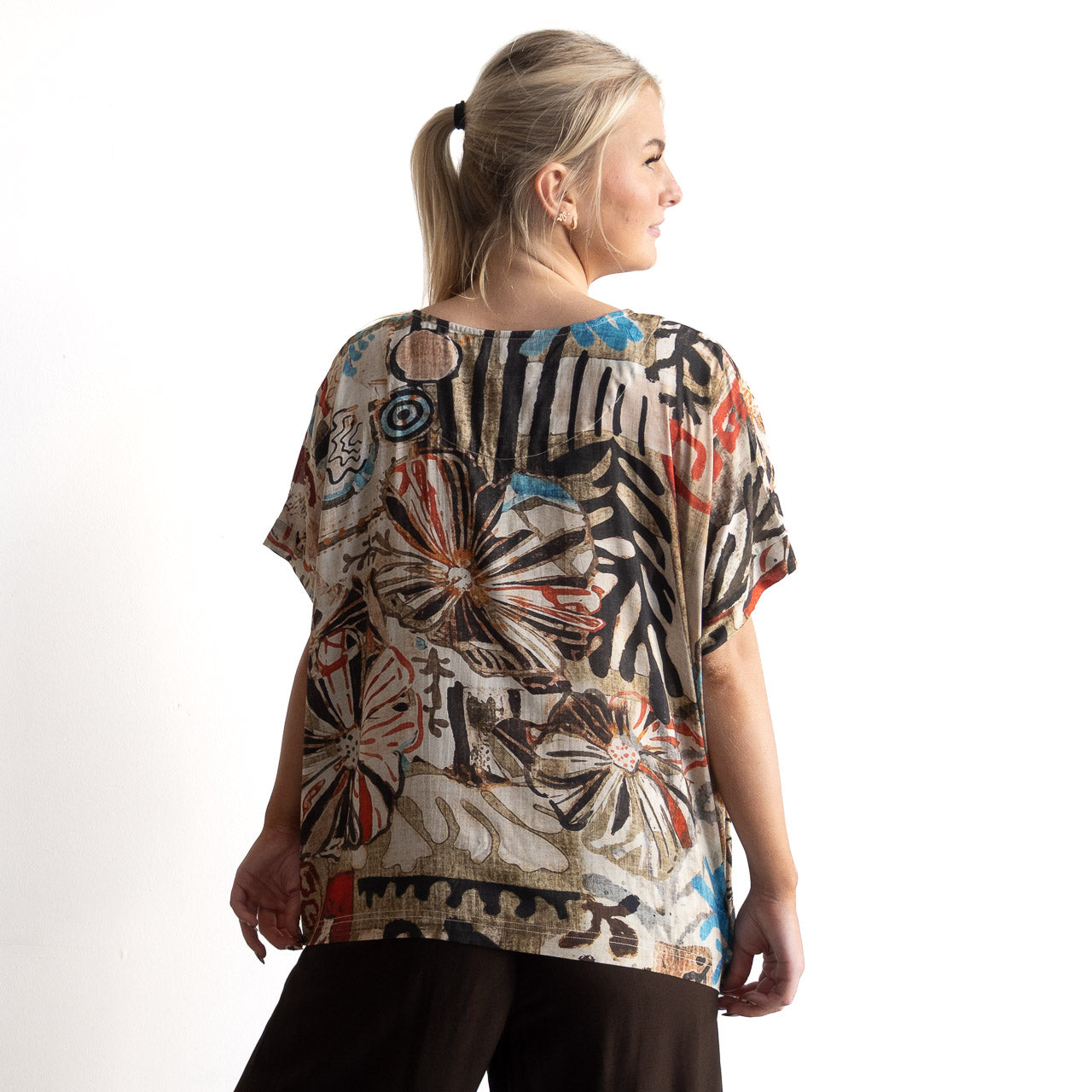 Atelier Kaftan Top - Abstract Art - 72582A