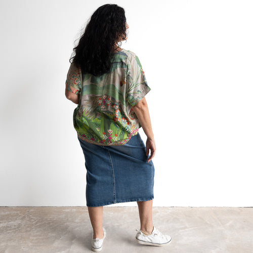 Atelier Kaftan Top - Flamengo - 72582F