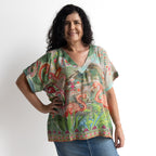 Atelier Kaftan Top - Flamengo - 72582F