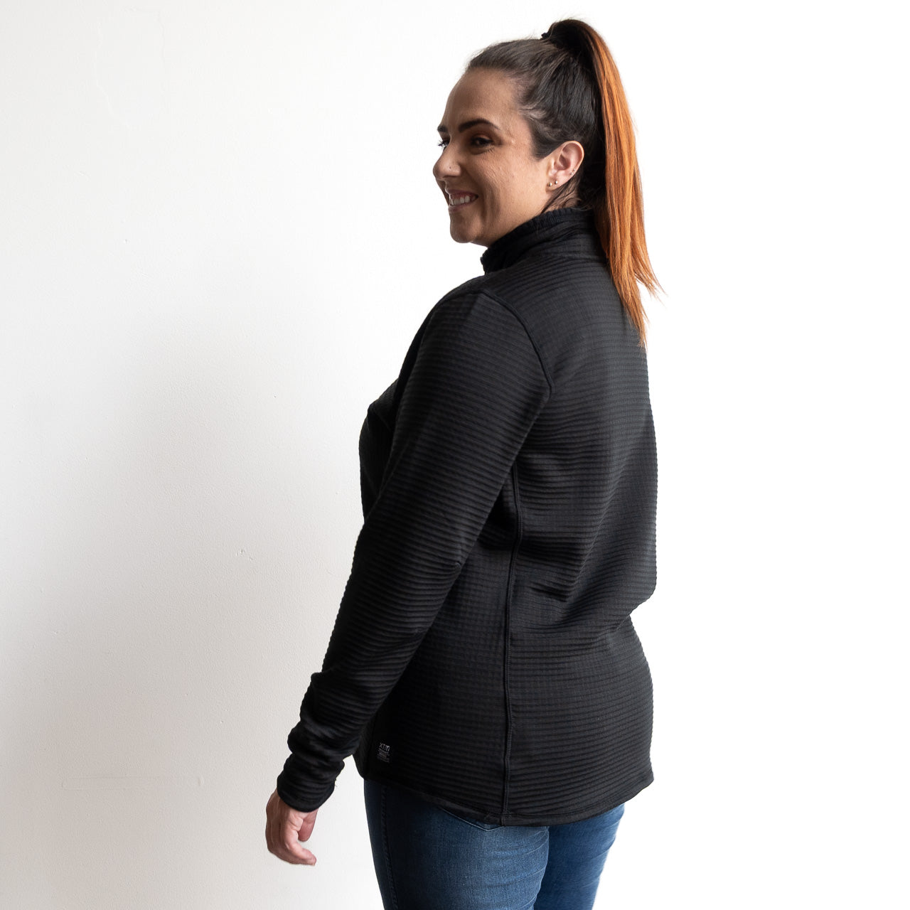 Australian Merino Aero Grid Fleece 1/4 Zip Top